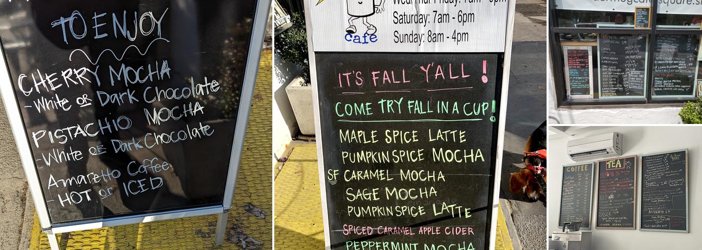 Thunder Mug Cafe Menu