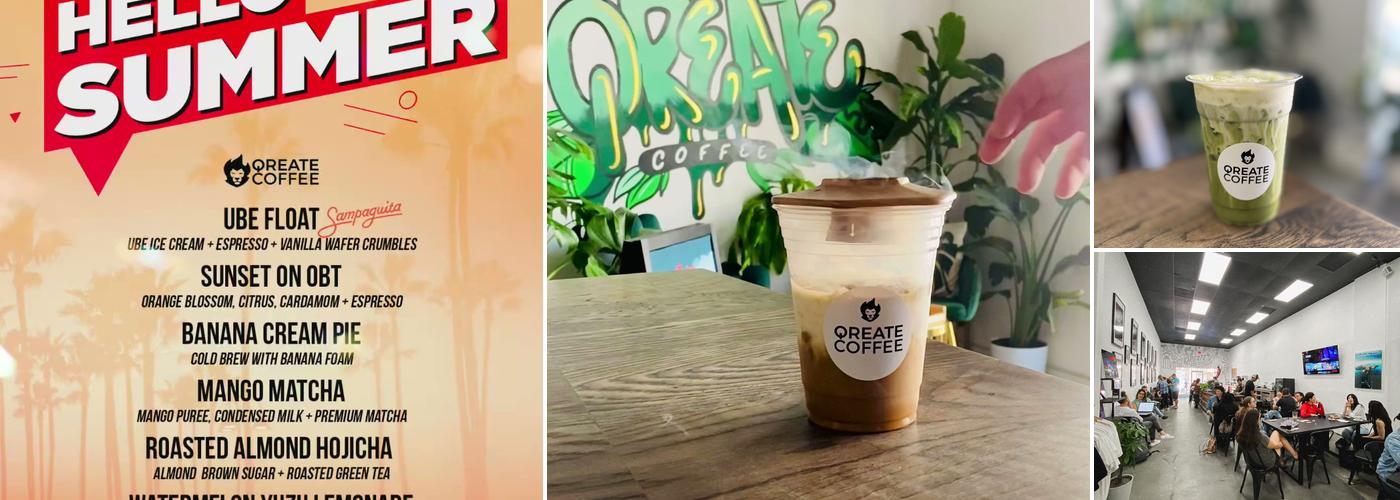 Qreate Coffee + Studio Menu