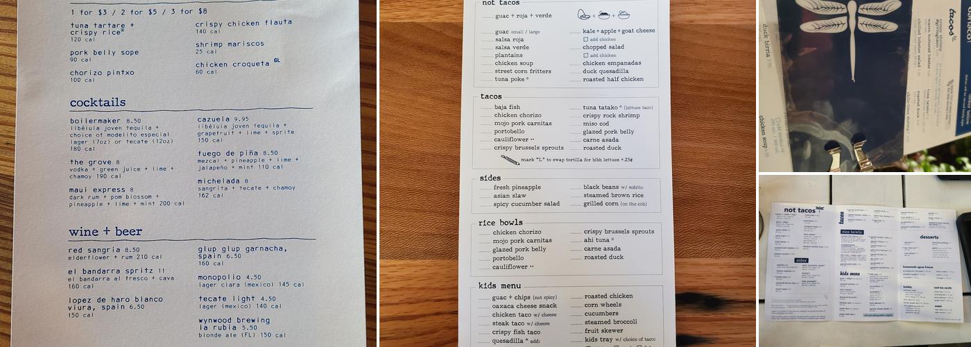 bartaco Menu