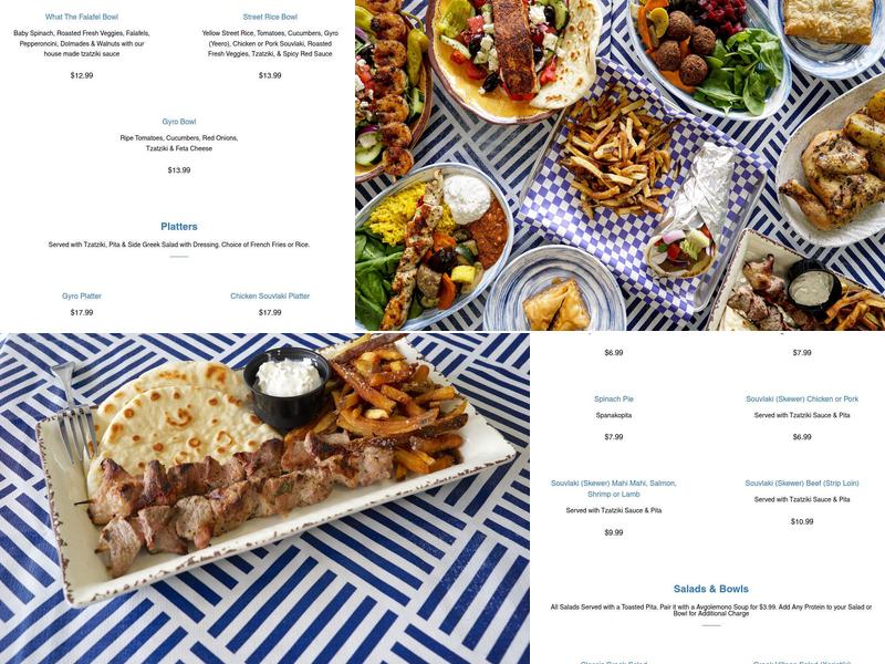 Souvlaki Street Menu