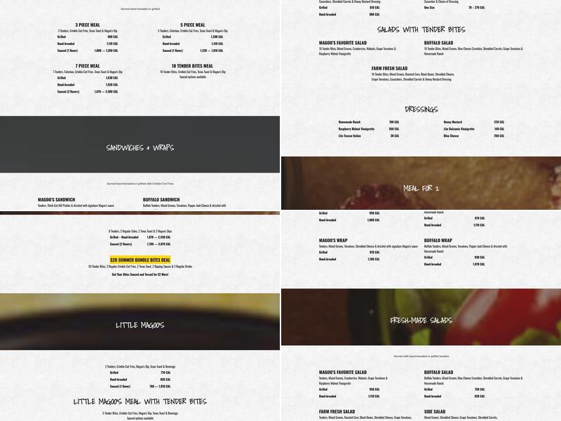 Huey Magoo’s Chicken Tenders - Daytona Beach Menu