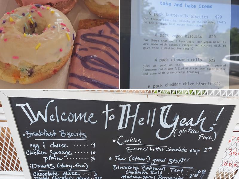 hell yeah gluten free Menu