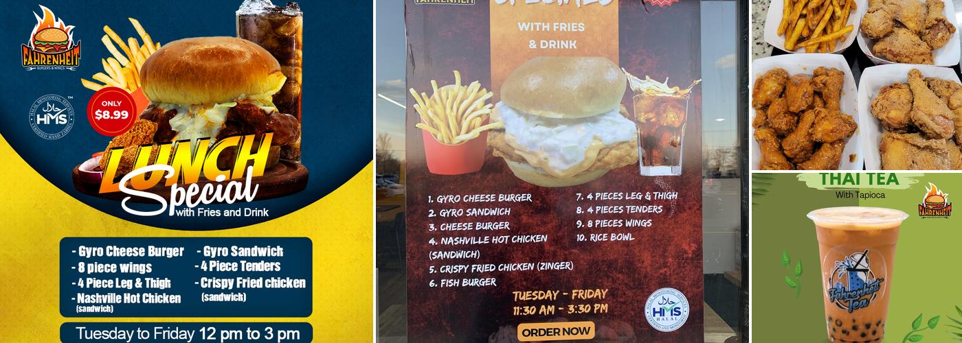 Fahrenheit Halal Menu