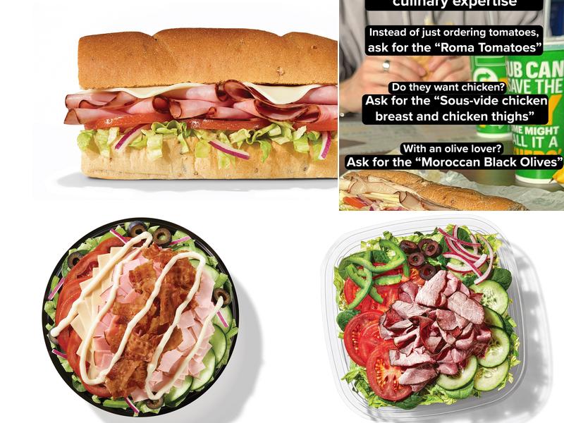 Subway Menu