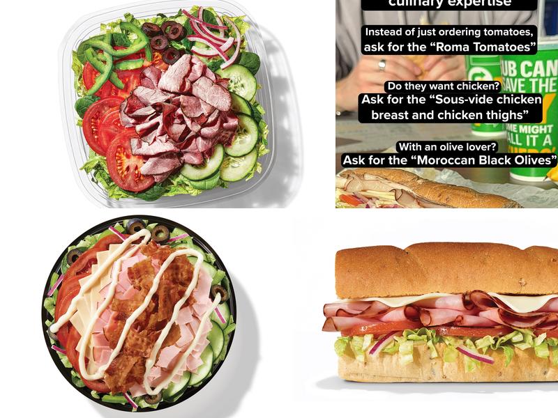 Subway Menu