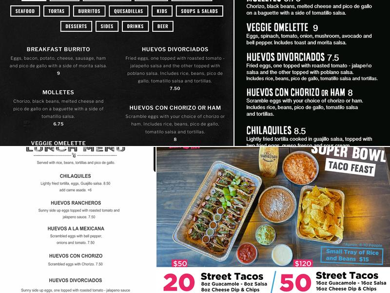 Santo Taco Menu