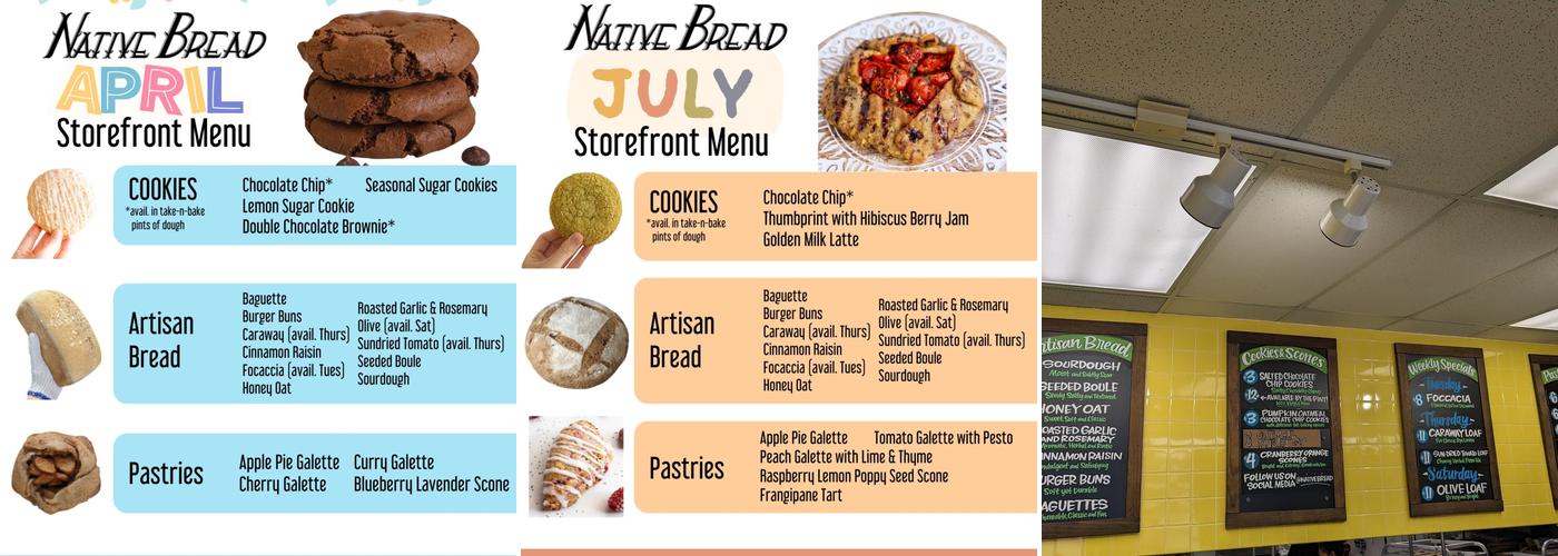 Native Bread Menu