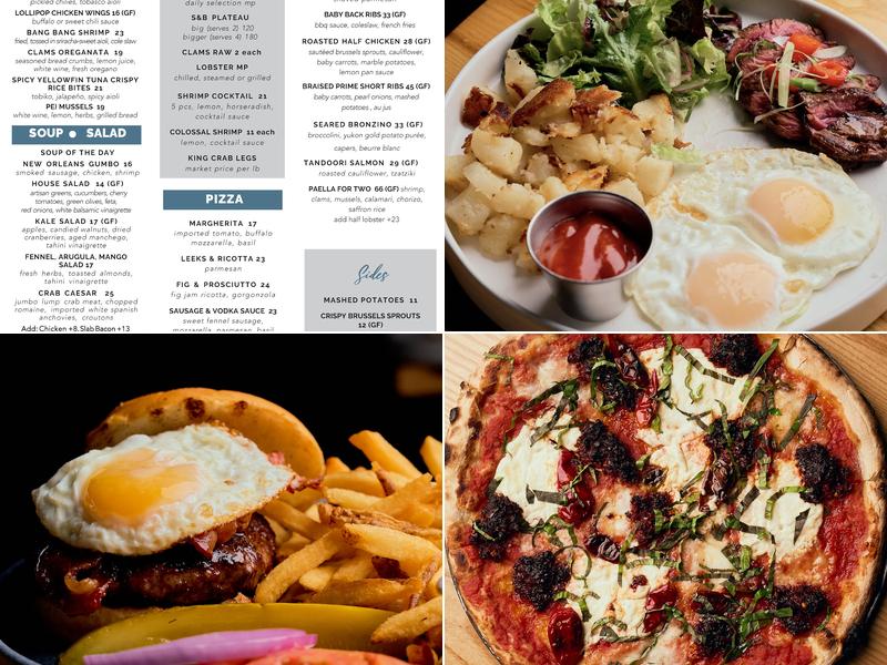 Stern & Bow Restaurant Menu