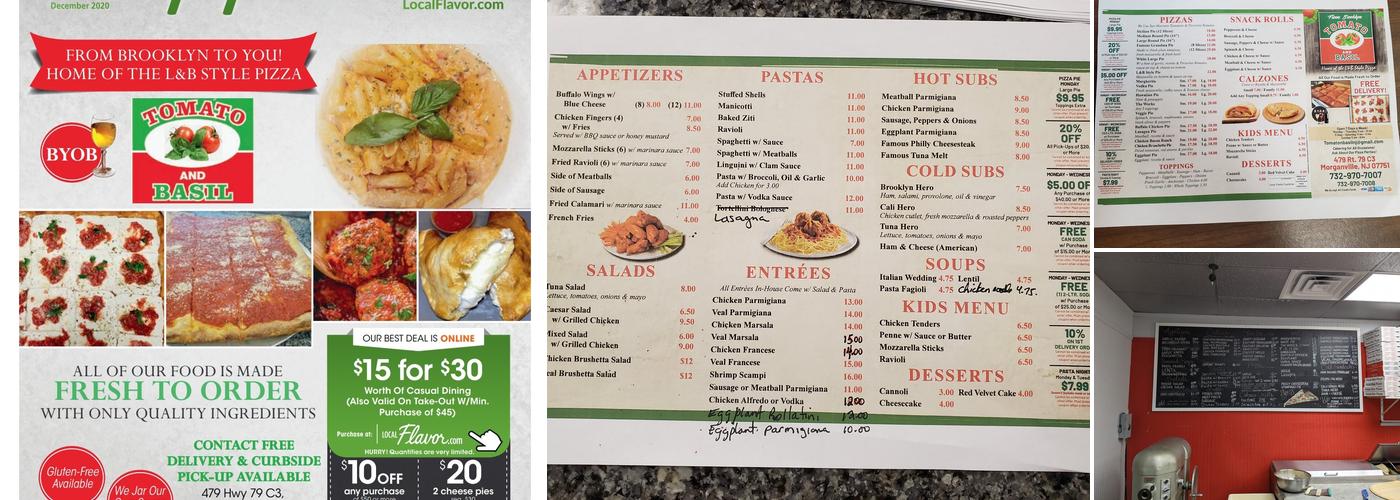 Tomato & Basil NJ Menu