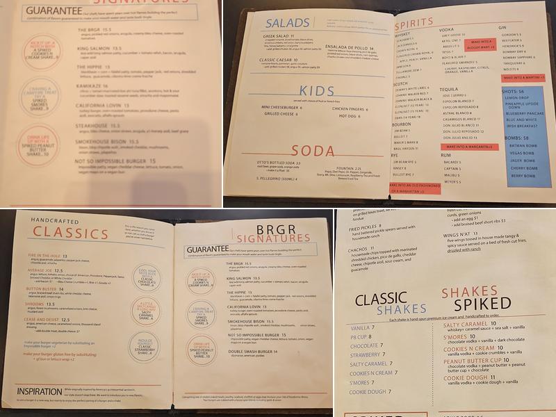 BRGR Menu