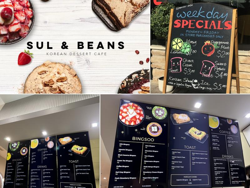 Sul & Beans Menu