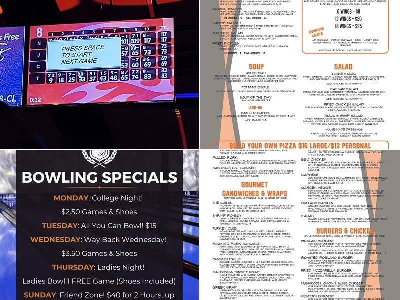McClain's at First & Main Menu