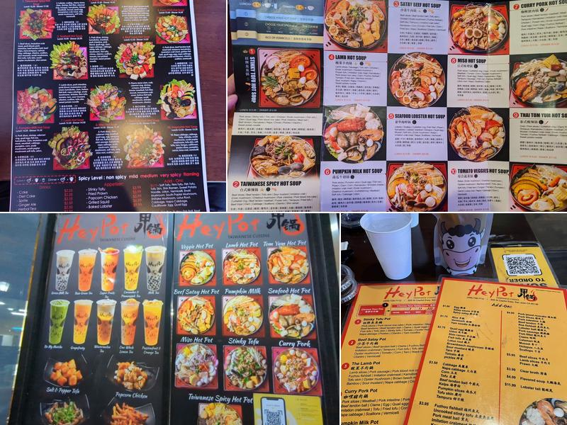 Hey Pot Menu