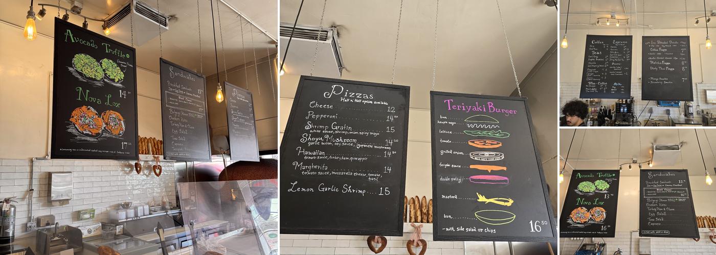 Roji Bakery Menu