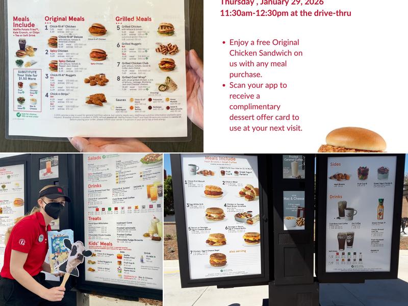 Chick-fil-A Menu