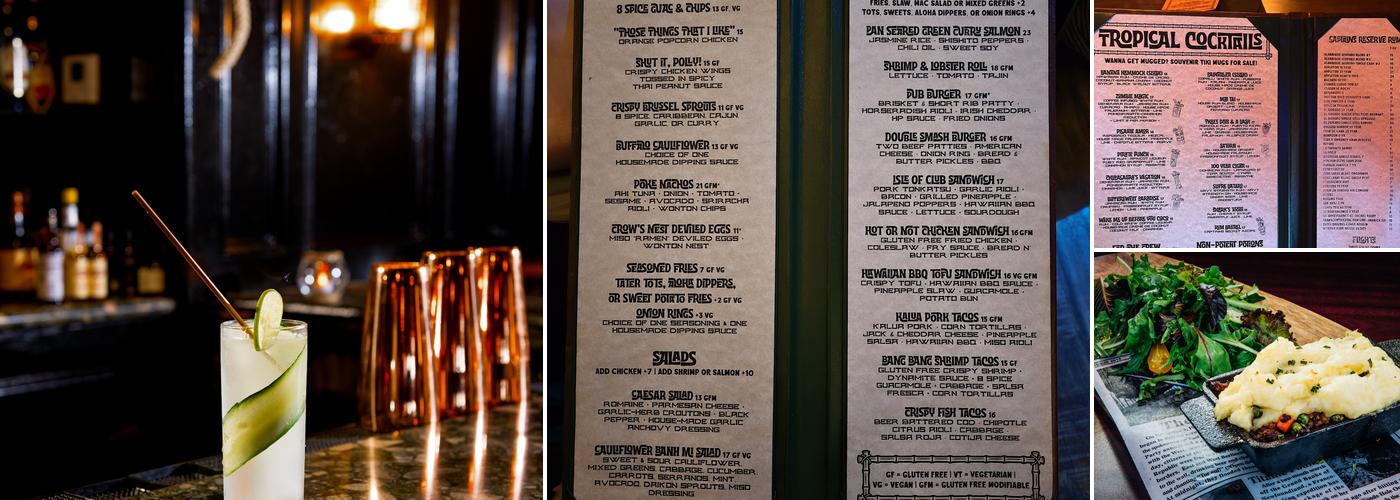 Broken Compass Tiki Menu