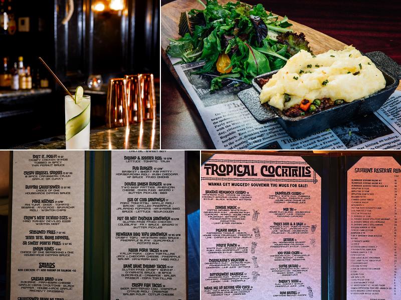 Broken Compass Tiki Menu