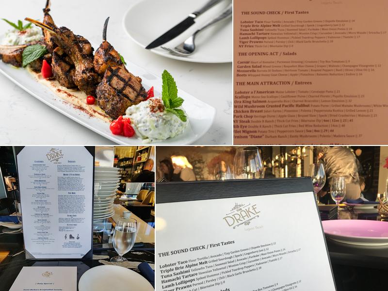 The Drake in Laguna Beach Menu