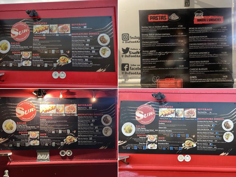 Honoapiilani Food Truck Park Menu