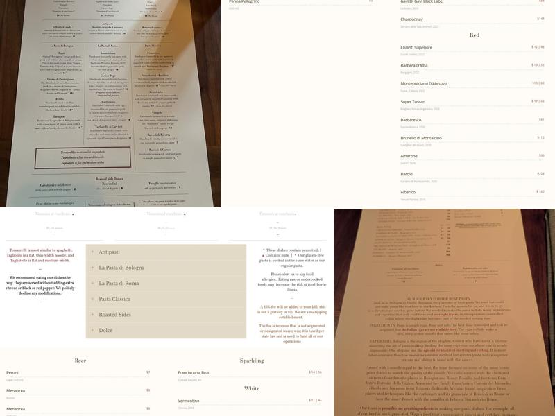 UOVO | Mid-Wilshire Menu