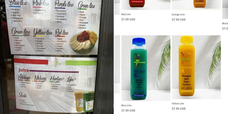 Smoothie joint Menu