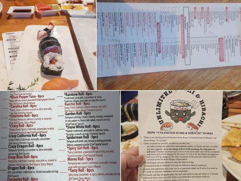 Mr Tokyo Japanese Restaurant Menu