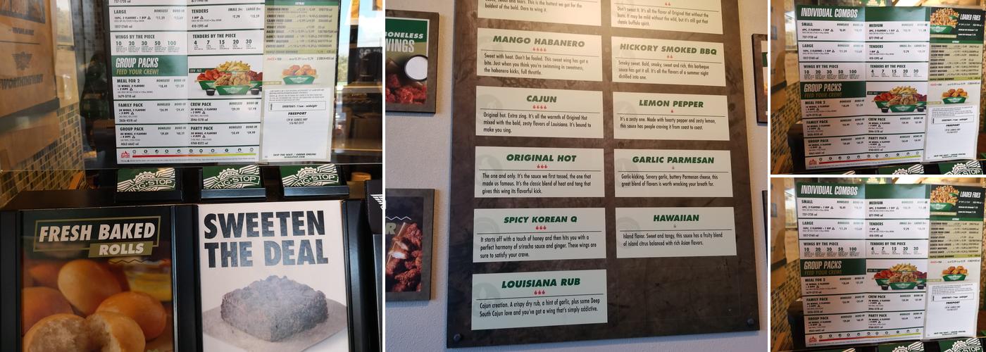 Wingstop Menu