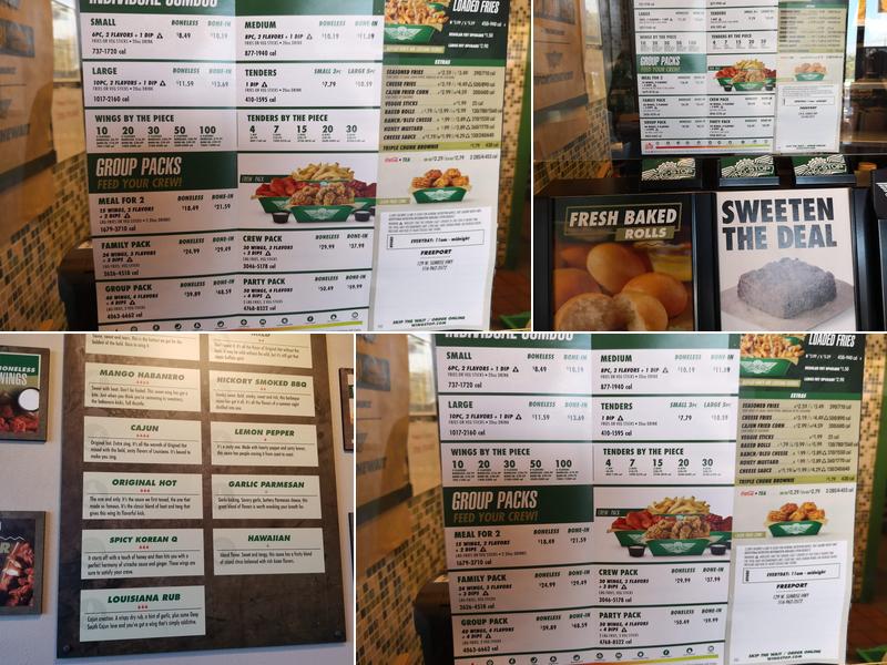 Wingstop Menu