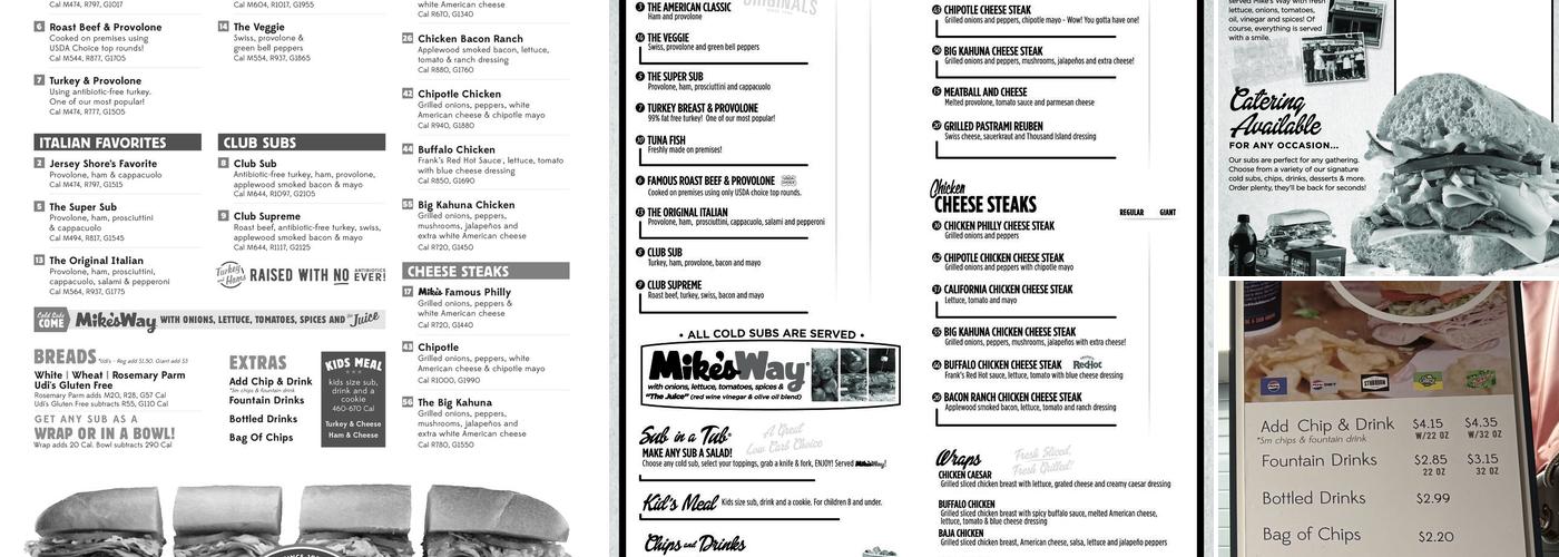 Jersey Mike's Subs Menu
