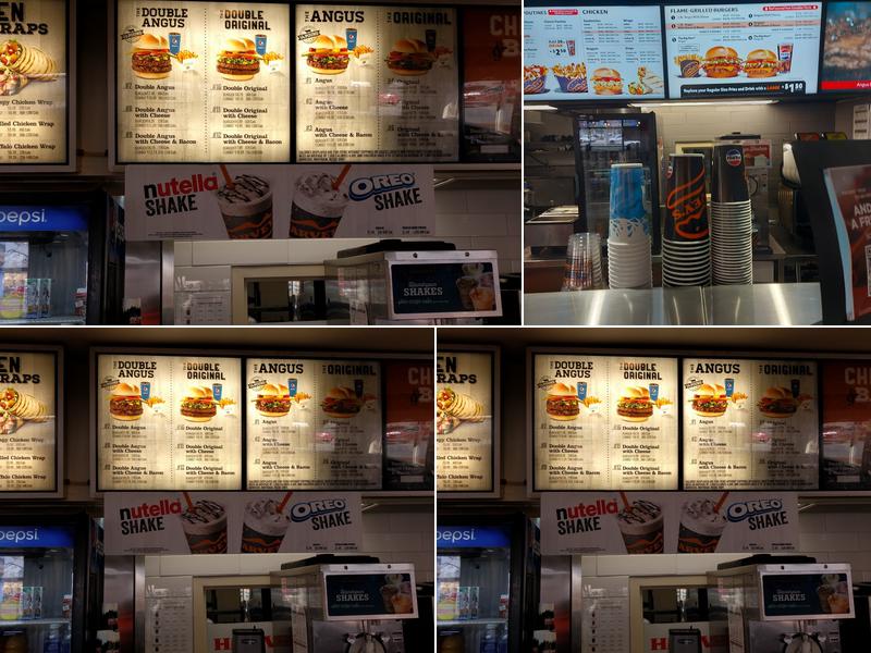 Harvey's Menu