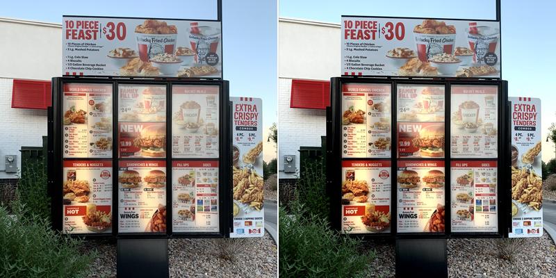 KFC Menu