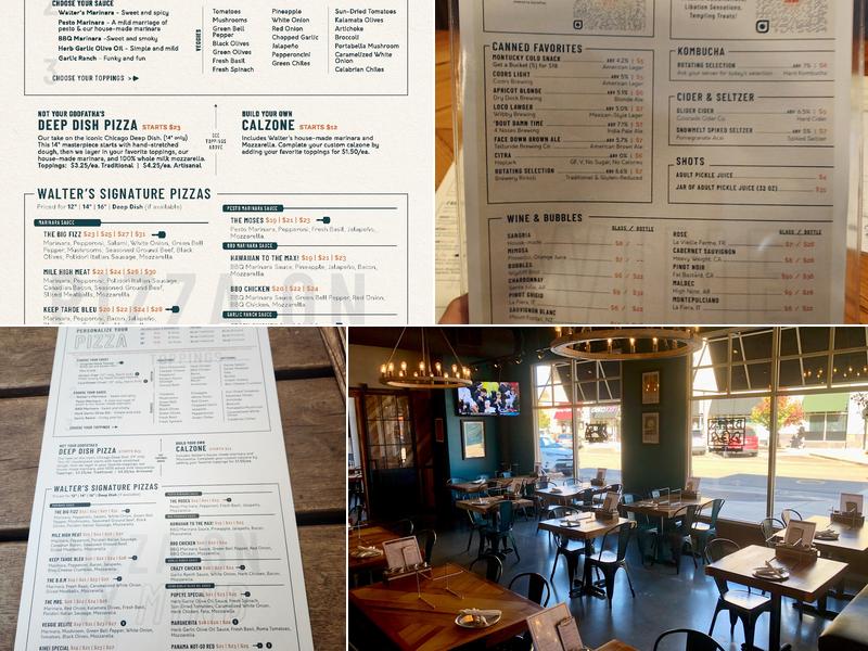 Walter's303 Pizzeria & Publik House | Lowry Menu