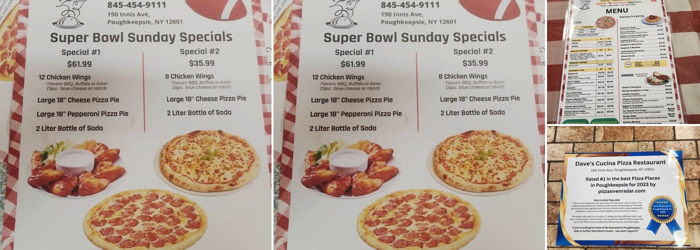 Dave’s Cucina Menu