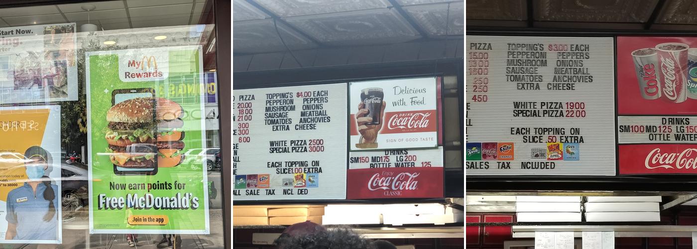 Pizza Wagon Menu