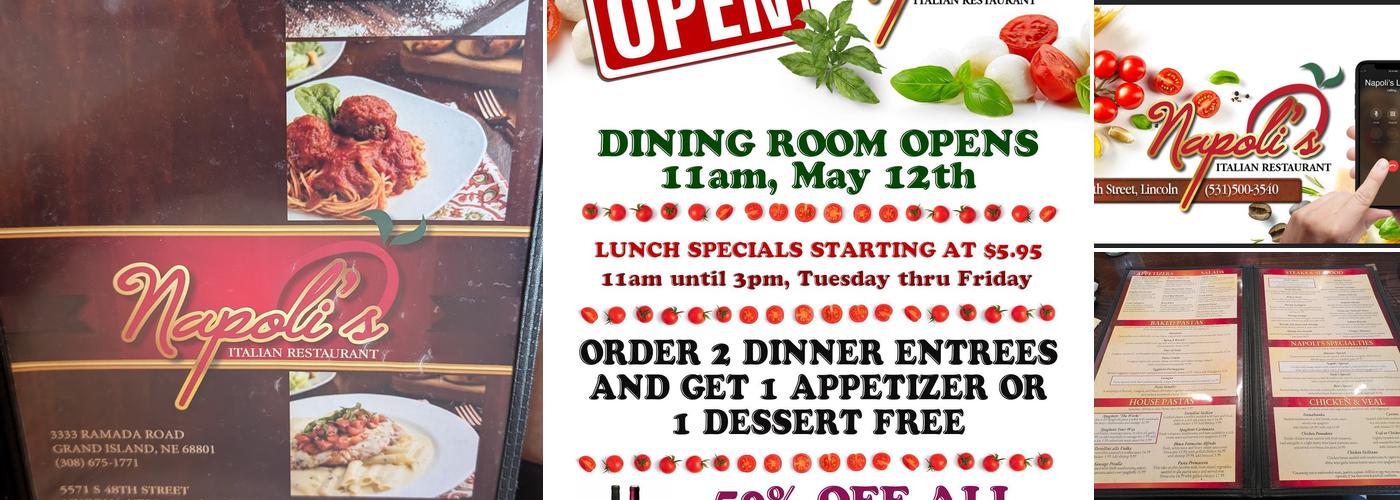 Napoli's S. 48th Menu