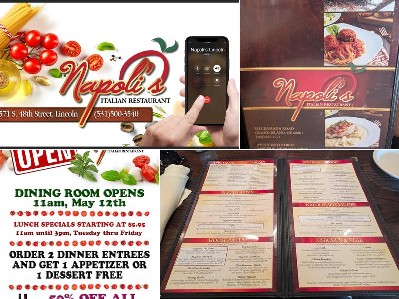 Napoli's S. 48th Menu