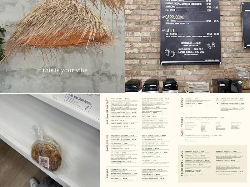 Florentin Bakery Menu