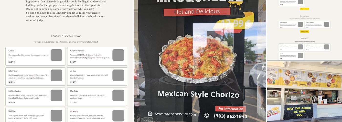 Mac & Cheezary Menu
