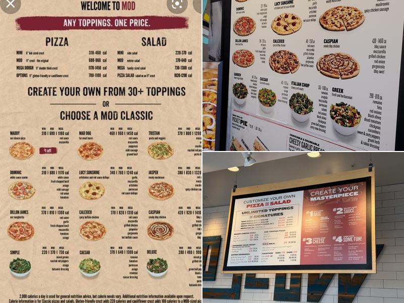 MOD Pizza Menu