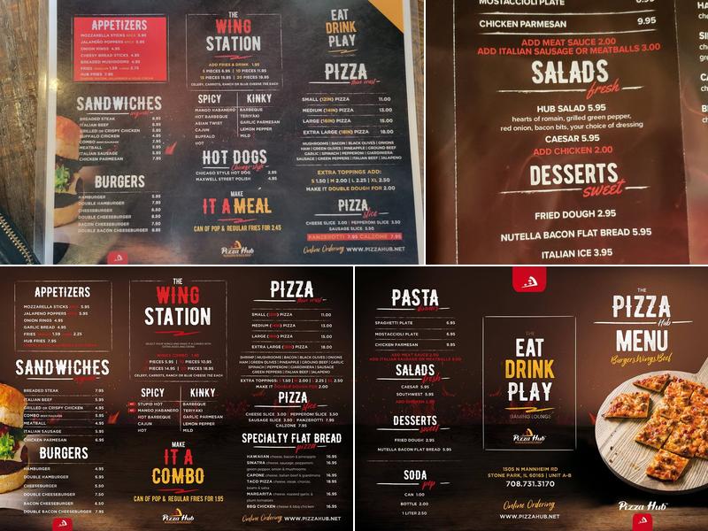 Pizza Hub Menu