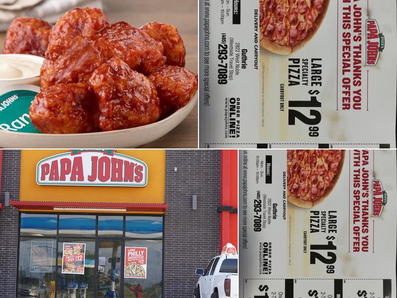 Papa Johns Pizza 2822 W Noble Ave, Guthrie