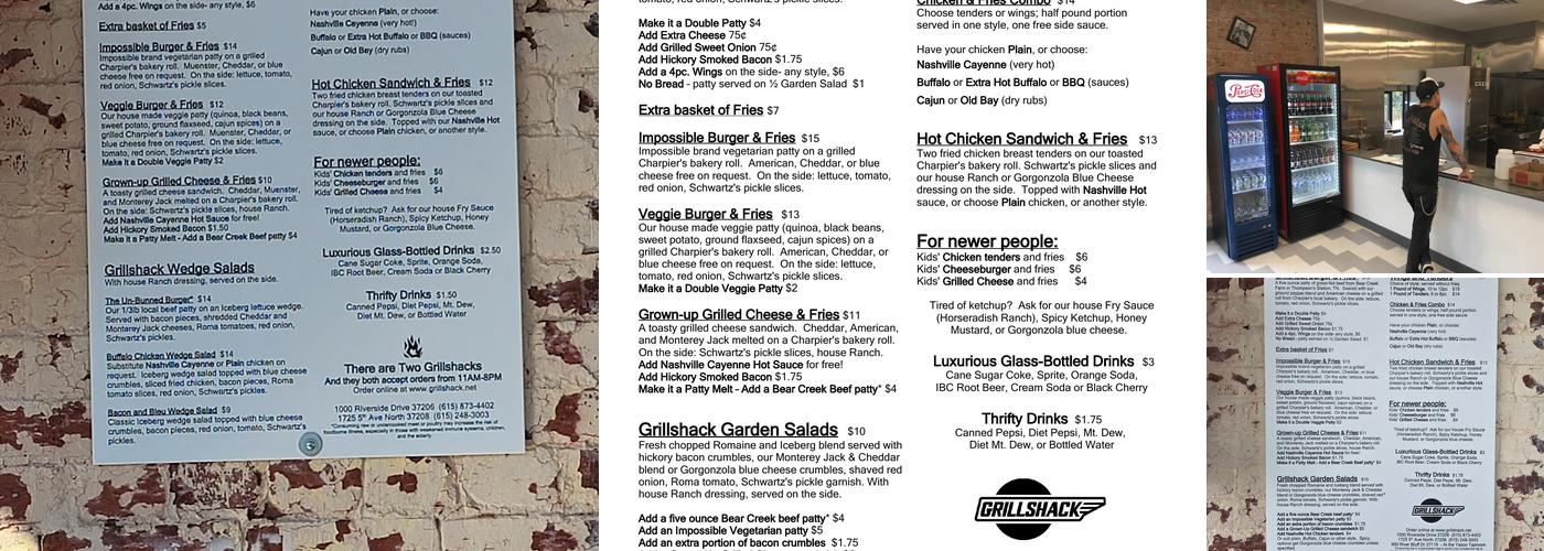 Grillshack Fries and Burgers - Germantown Menu