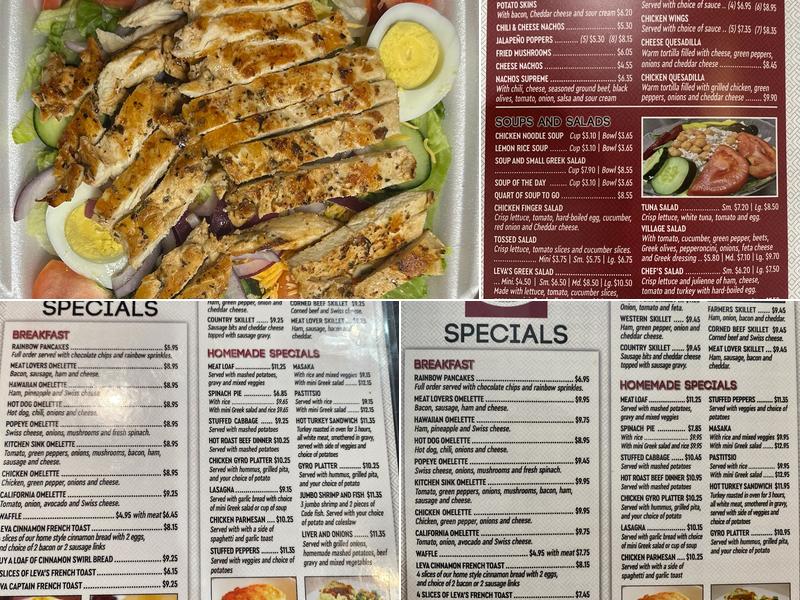 Leva Coney Island Menu