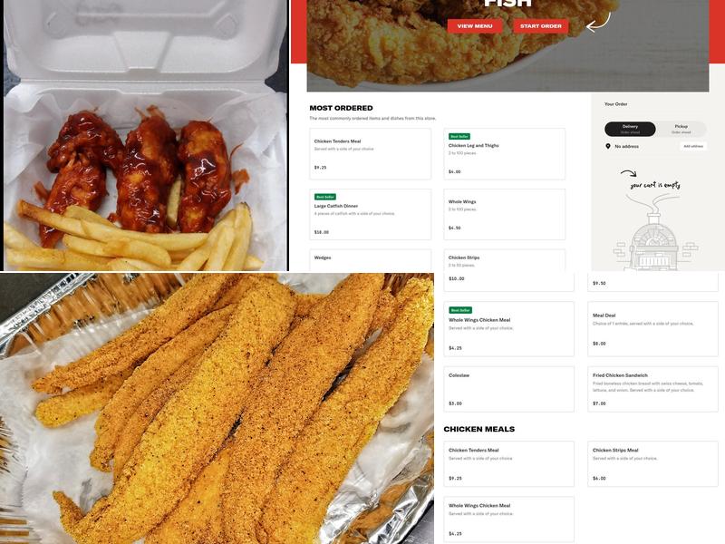 Finger Lickin' Chicken & Fish Menu