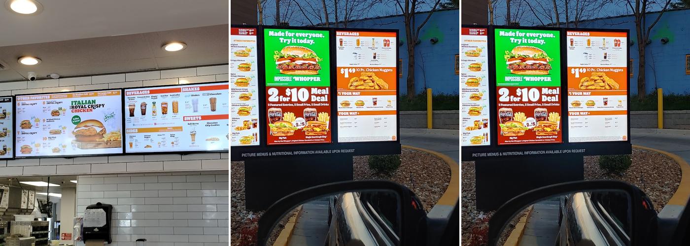 Burger King Menu