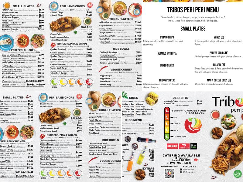 Tribos Peri Peri - Newark Menu