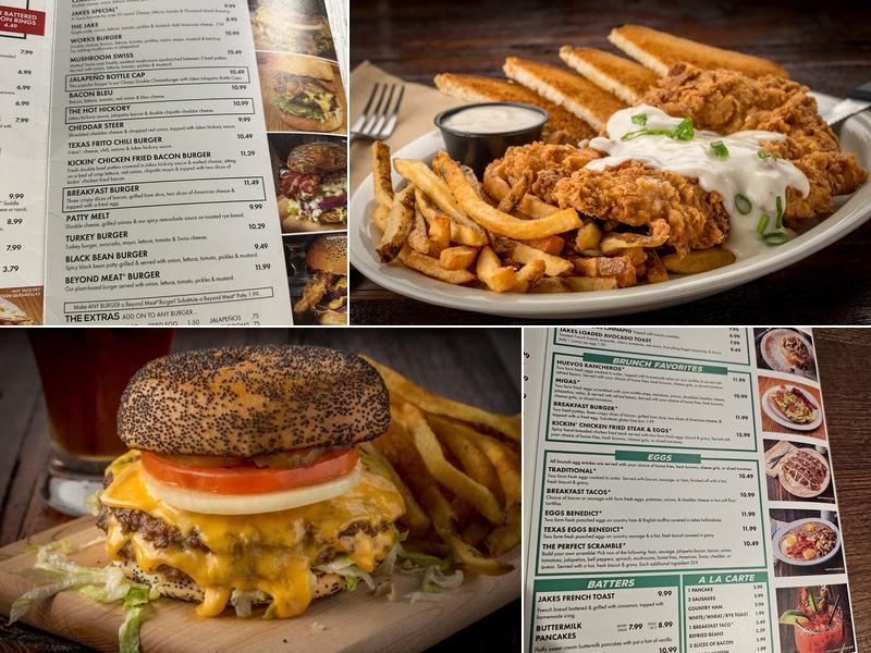 Jakes Burgers and Beer Menu