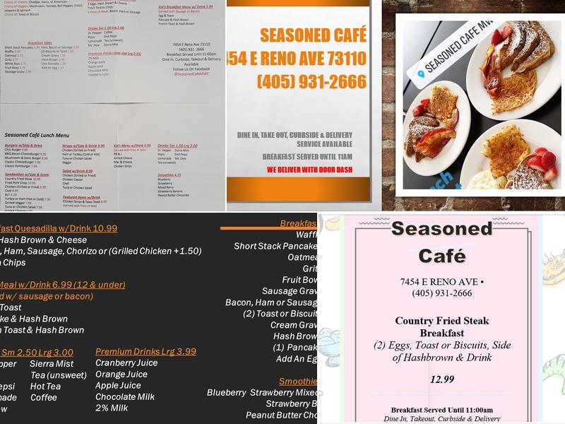 SEASONED CAFE Menu
