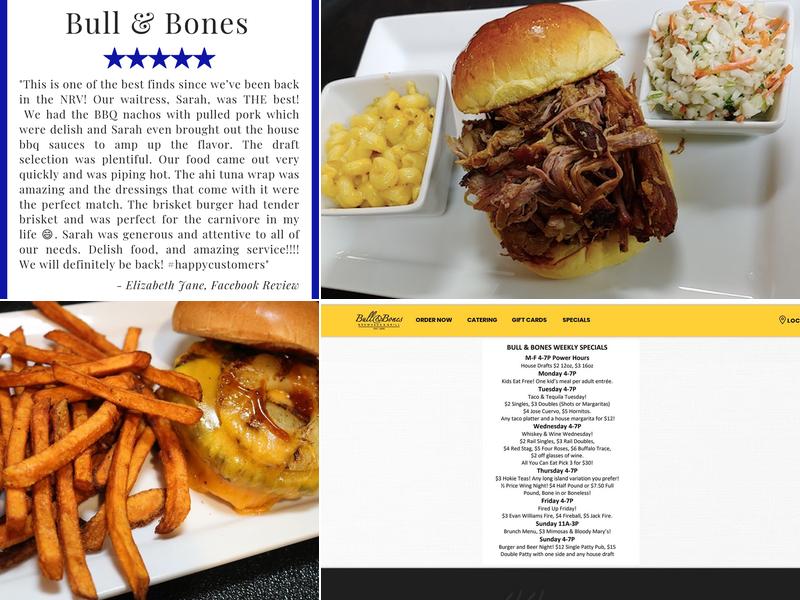 Bull and Bones – Burgers BBQ & Brewpub Menu