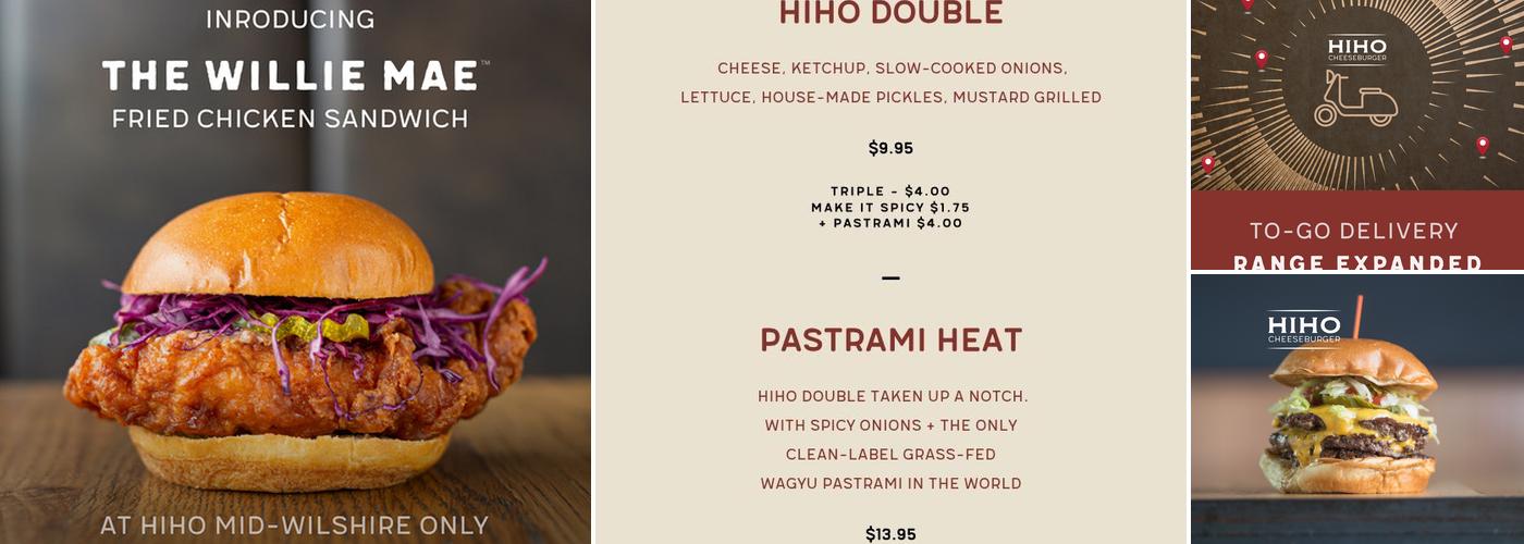 HiHo Cheeseburger | Mid Wilshire Menu
